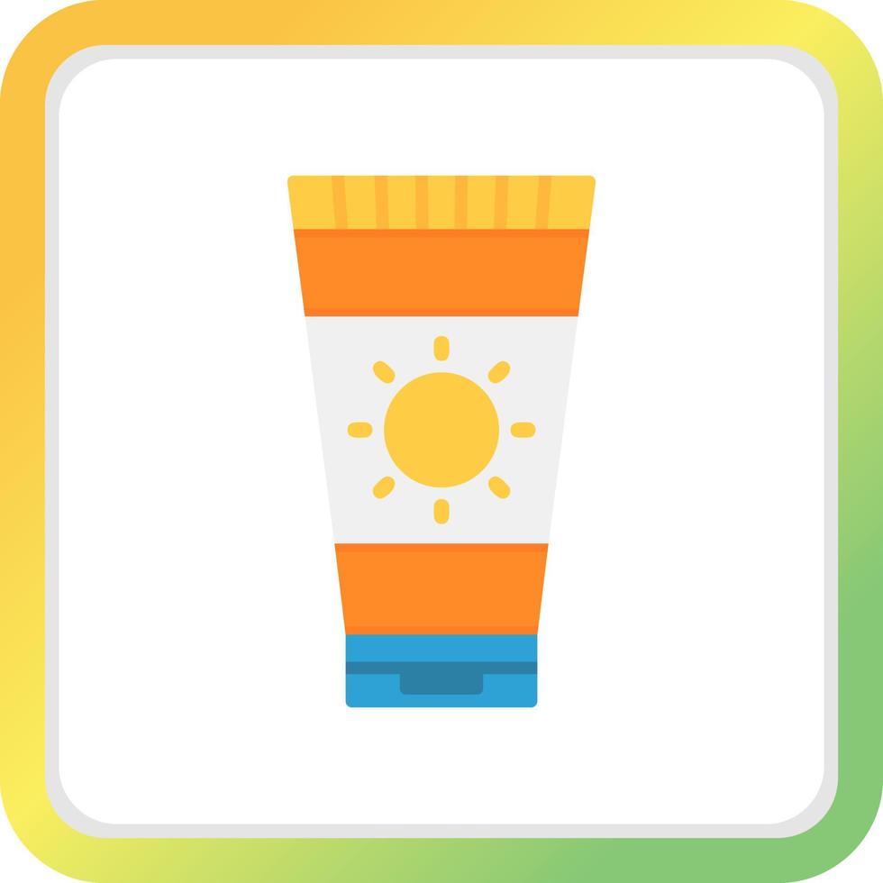 Sunscreen Creative Icon Design vector