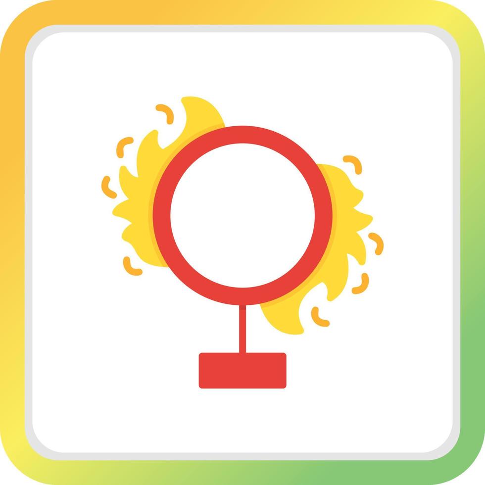 diseño de icono creativo de anillo de fuego vector