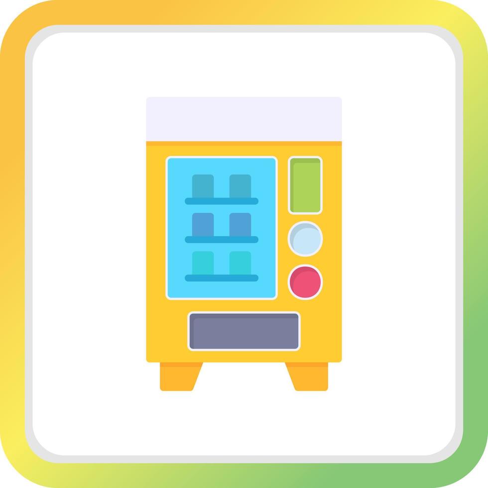 Vending Machine Creative Icon Design vector