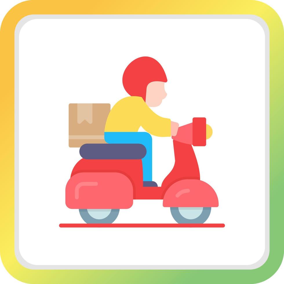 Delivery Bike Creative Icon Design vector