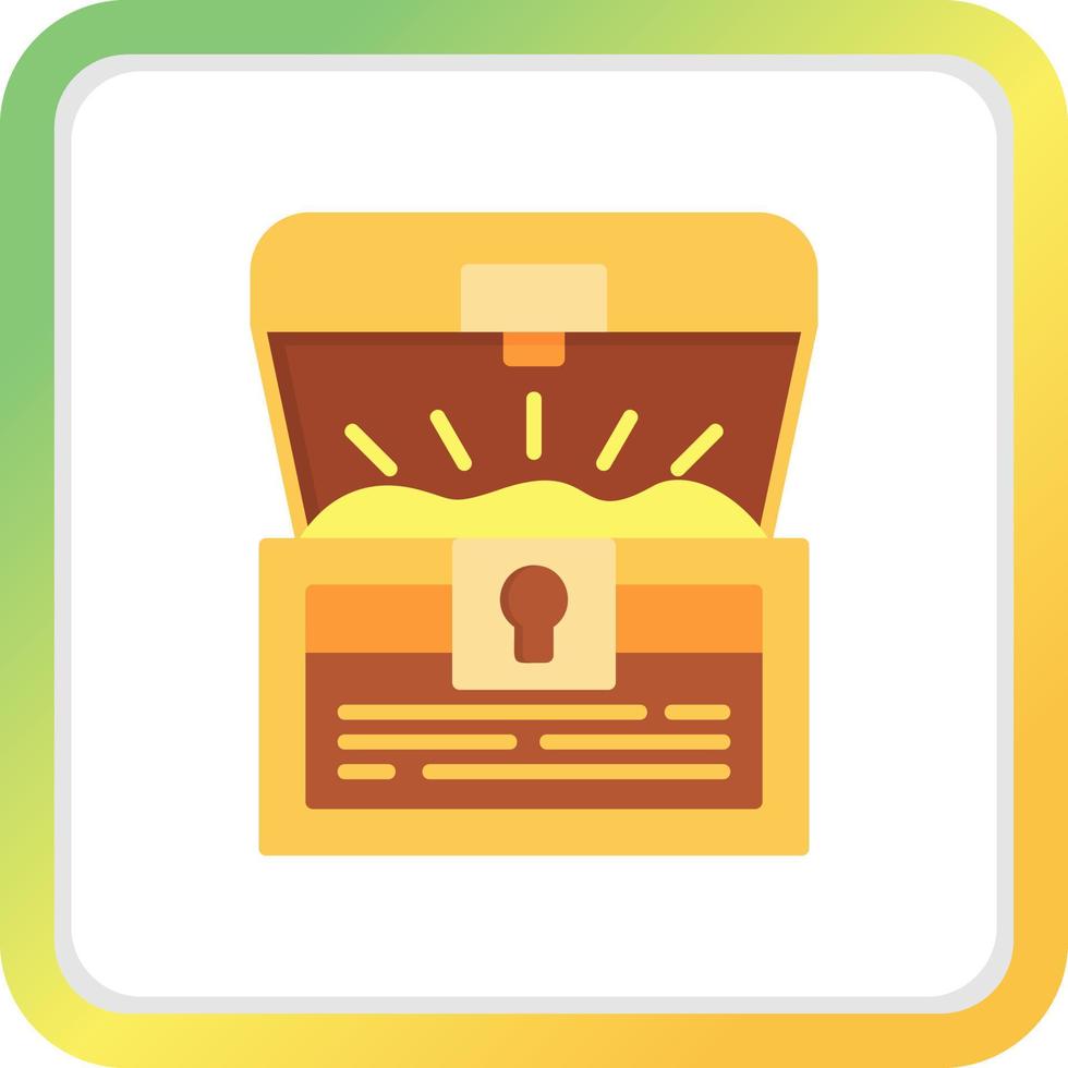 Treasure Chest Creative Icon Design vector