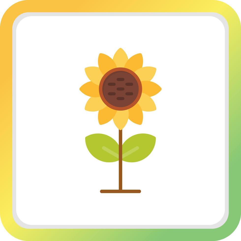 Sunflower Creative Icon Design vector