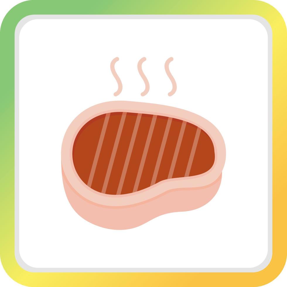 Steak Creative Icon Design vector