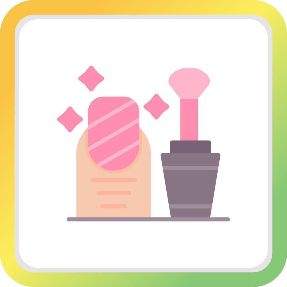 Nail Polish Creative Icon Design vector