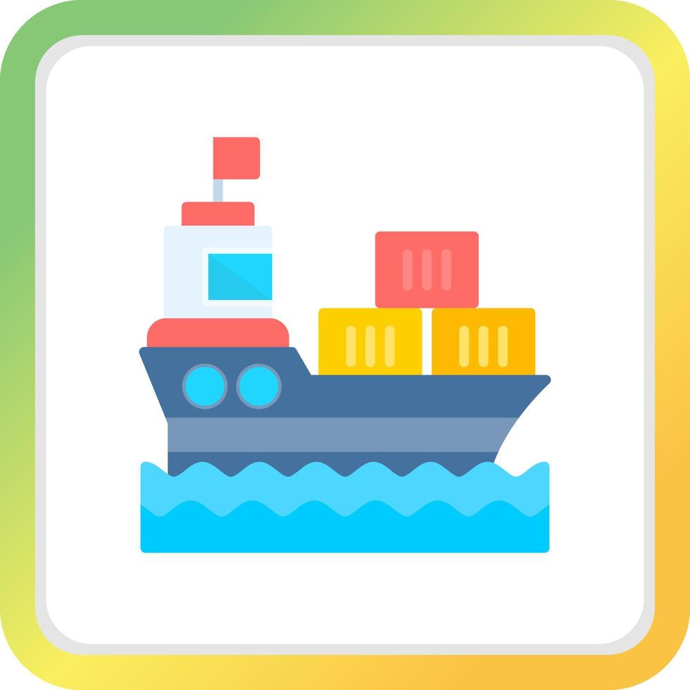 Ship Creative Icon Design vector