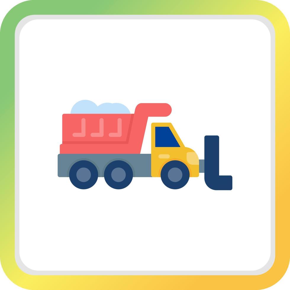 Snowplow Creative Icon Design vector