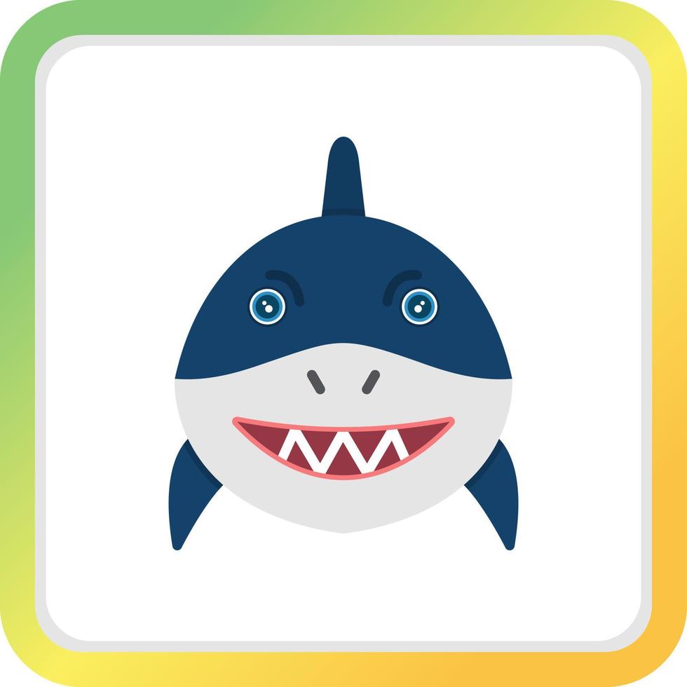 Shark Creative Icon Design vector