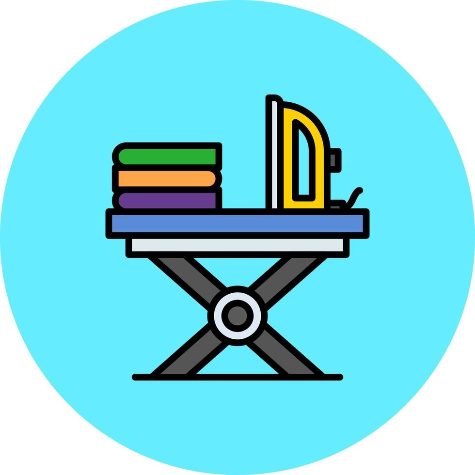 Iron Table Creative Icon Design vector
