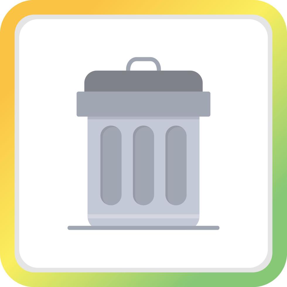 Trash Bin Creative Icon Design vector