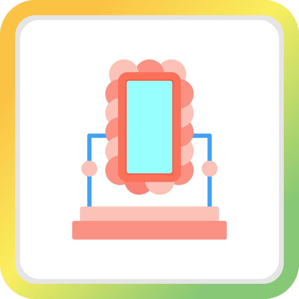 Mirror Creative Icon Design vector