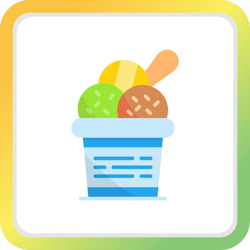 Ice Cream Creative Icon Design vector