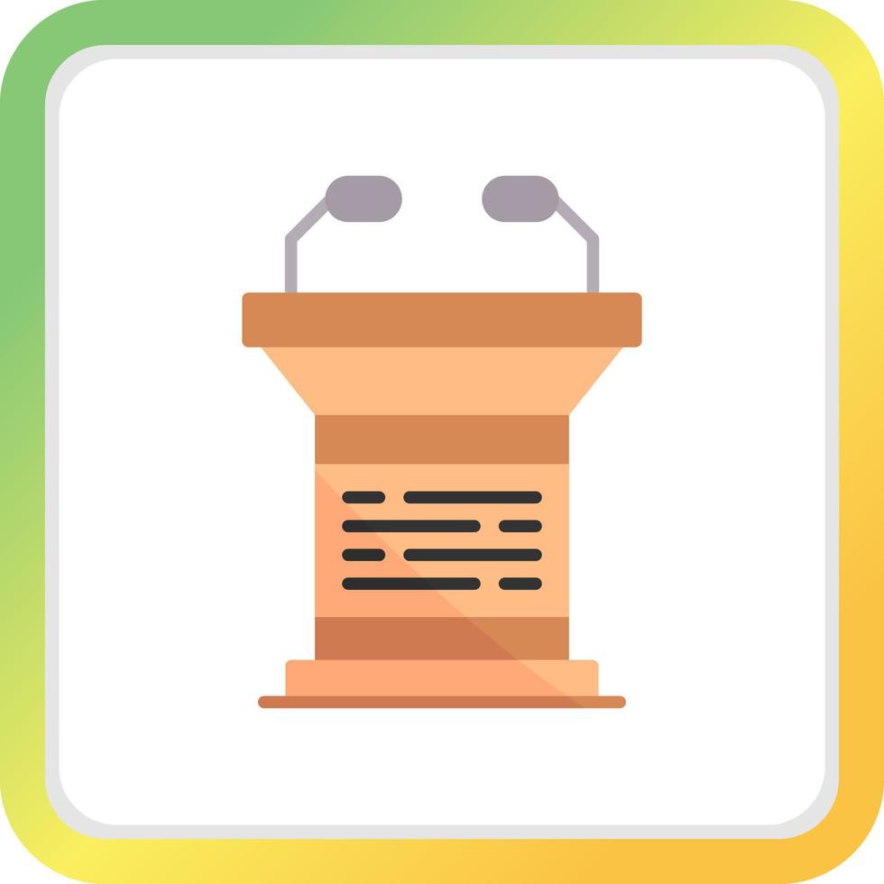 Lectern Creative Icon Design vector