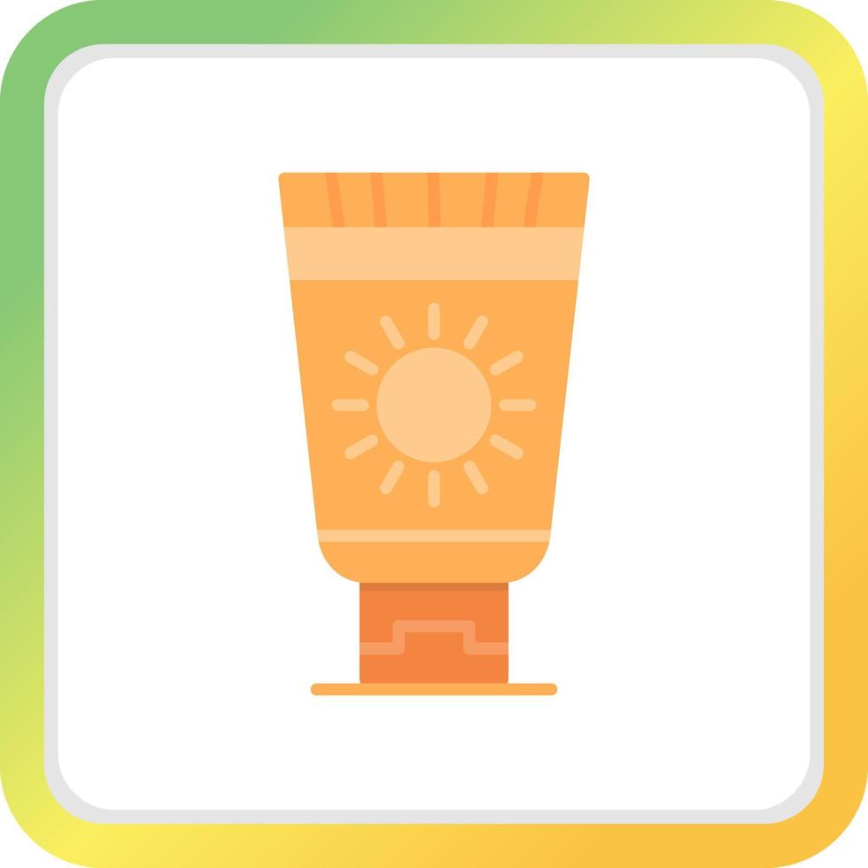 Sunscreen Creative Icon Design vector