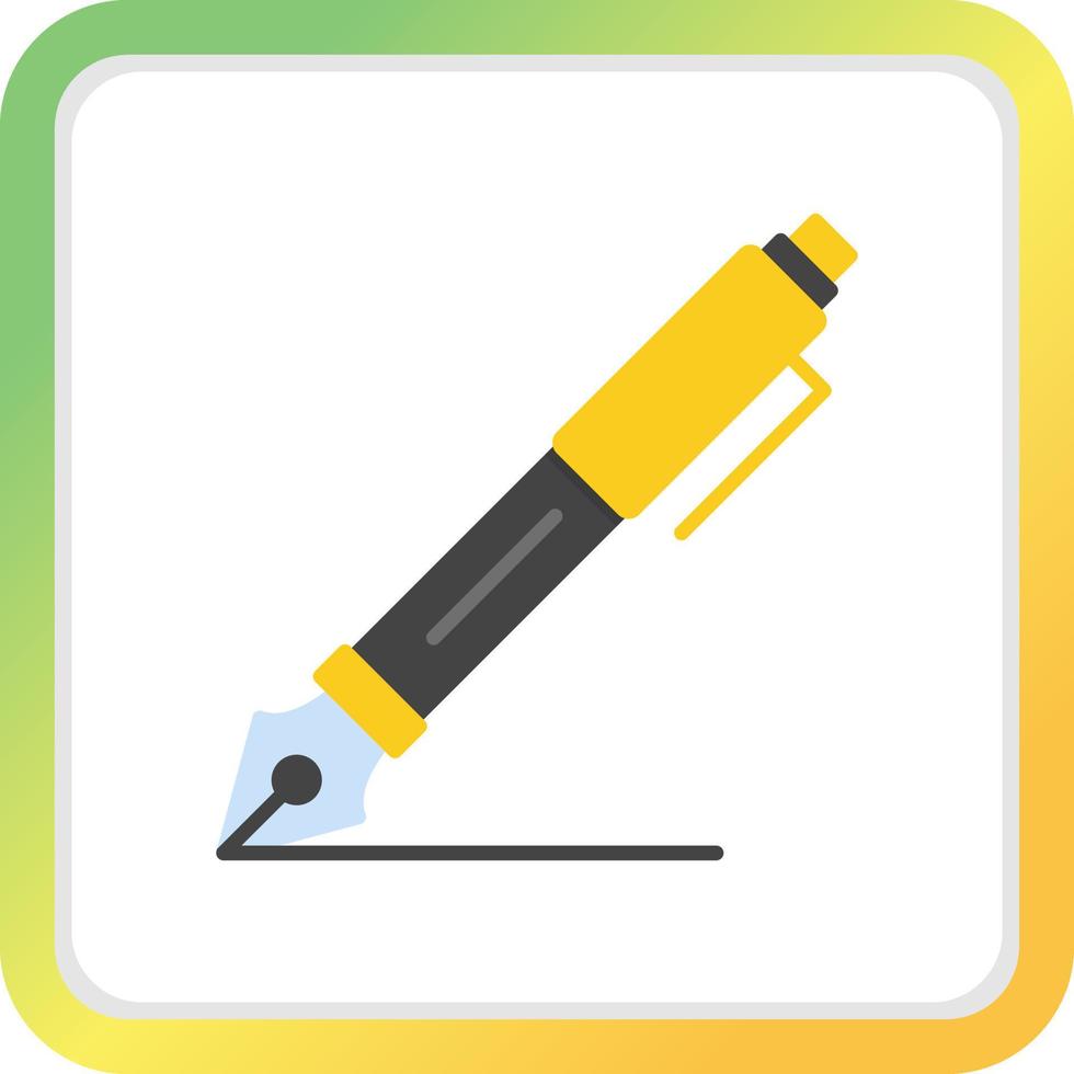 Fountain Pen Creative Icon Design vector