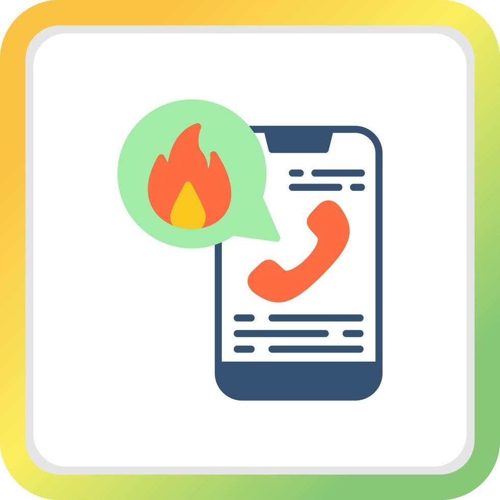 Emergency Call Creative Icon Design vector