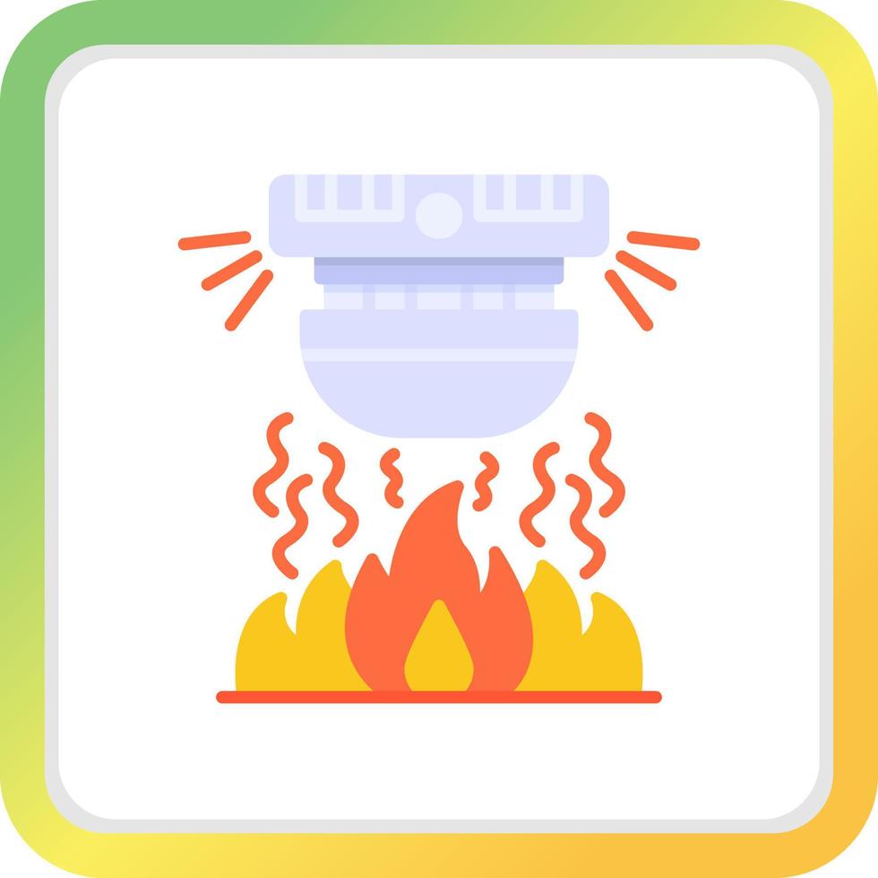 diseño de icono creativo de alarma de incendio vector