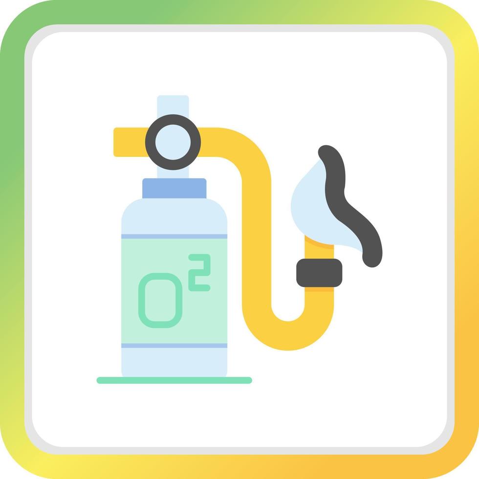 Oxygen Mask Creative Icon Design vector