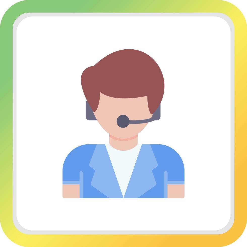 Telephonist Creative Icon Design vector