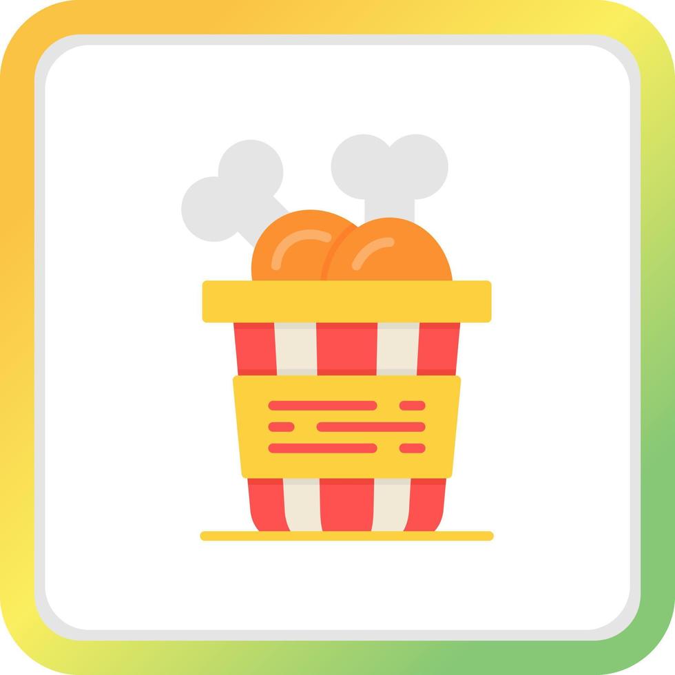 Fried Chicken Creative Icon Design vector