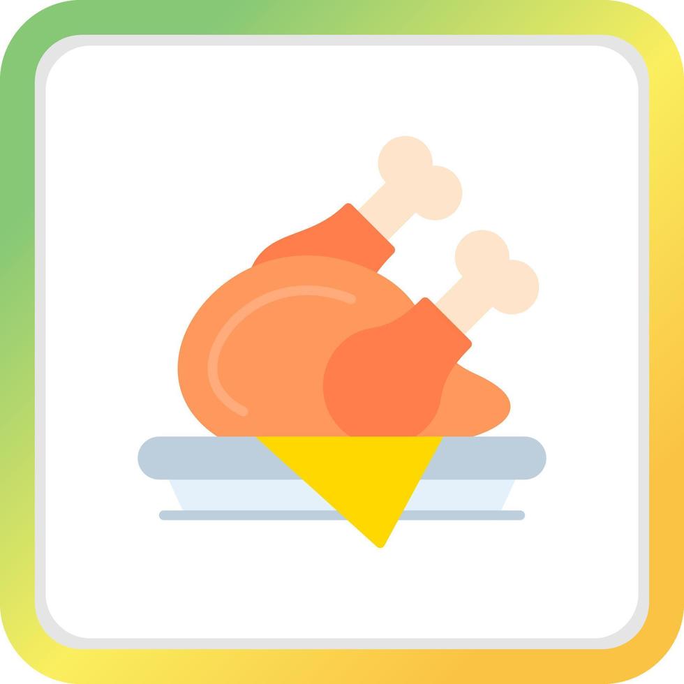 Chicken Leg Creative Icon Design vector