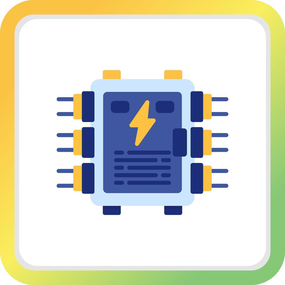 Electrical Panel Creative Icon Design vector