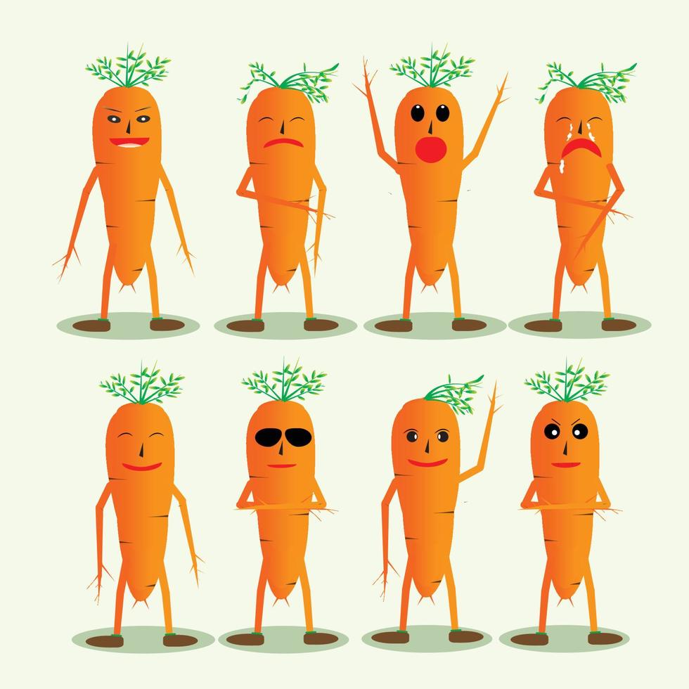 The Carrot Character 16053917 Vector Art At Vecteezy The Carrot Character Vector