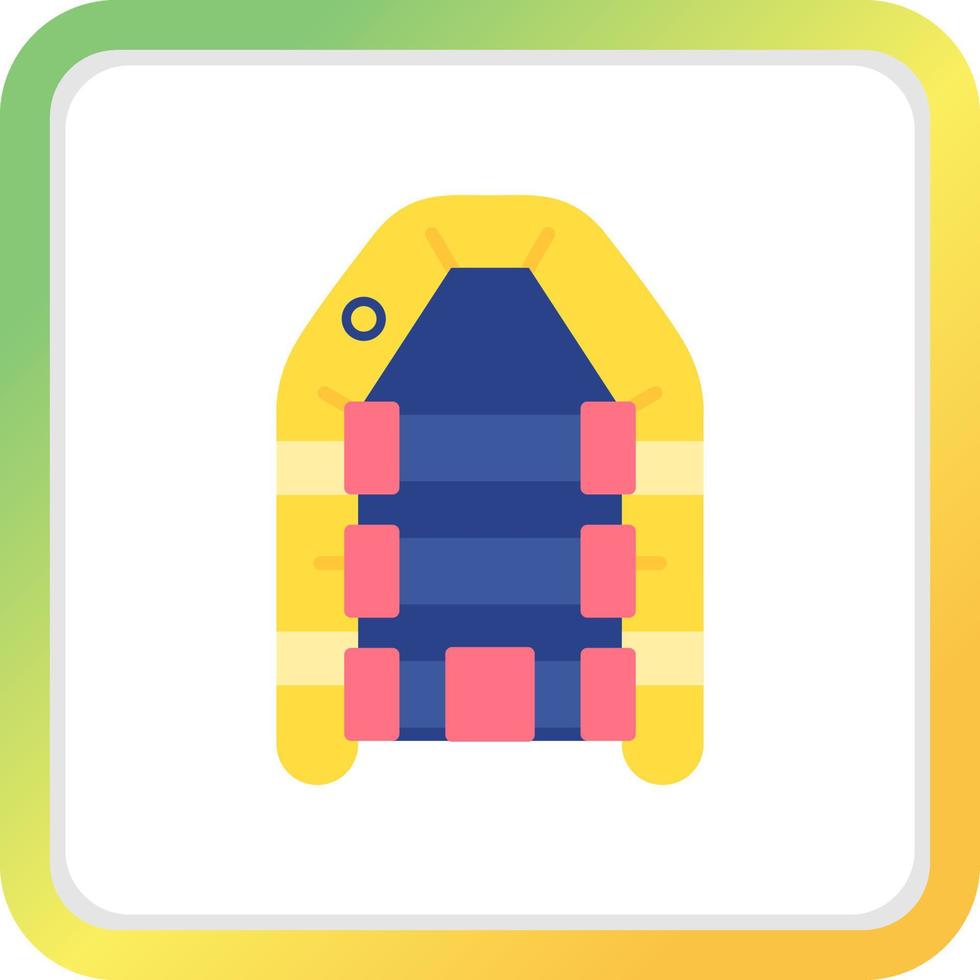 Inflatable Boat Creative Icon Design vector