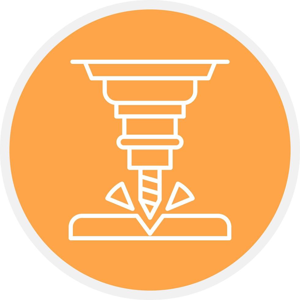 Drill Creative Icon Design vector