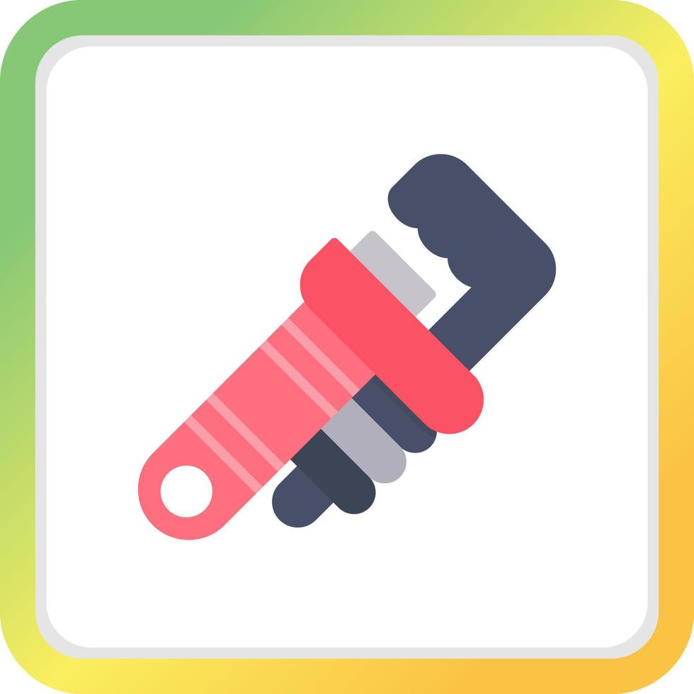 Pipe Wrench Creative Icon Design vector