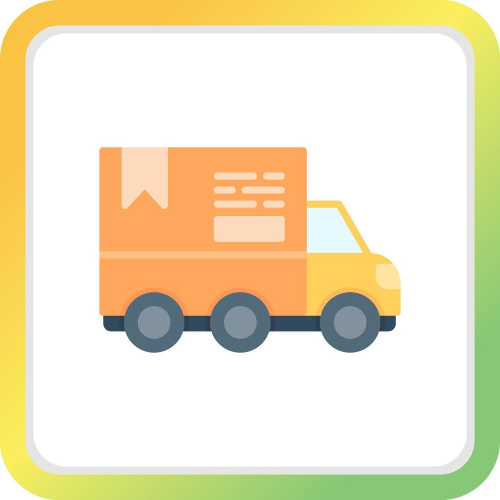 Delivery Truck Creative Icon Design vector