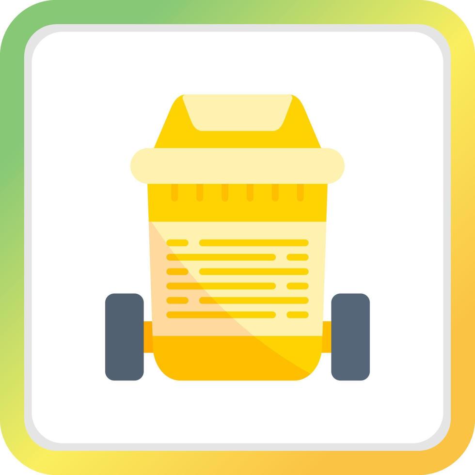Trash Bin Creative Icon Design vector