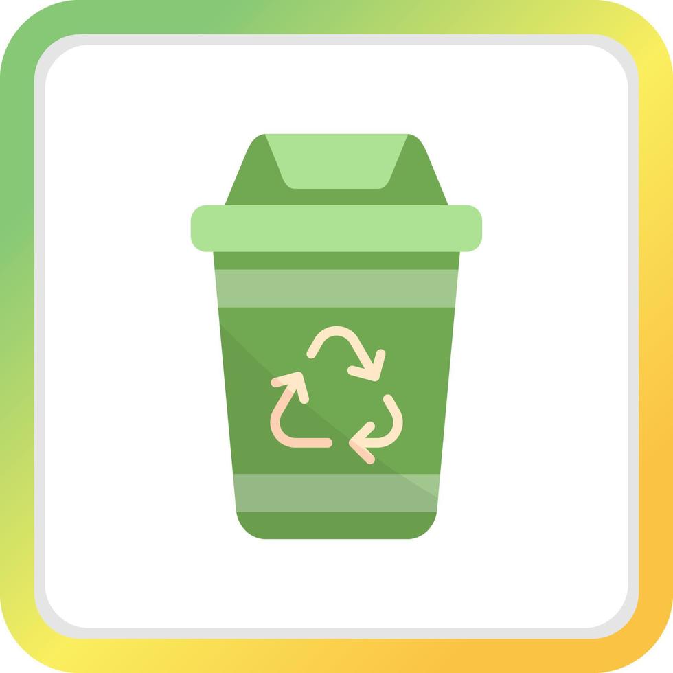 Recycling Bin Creative Icon Design vector