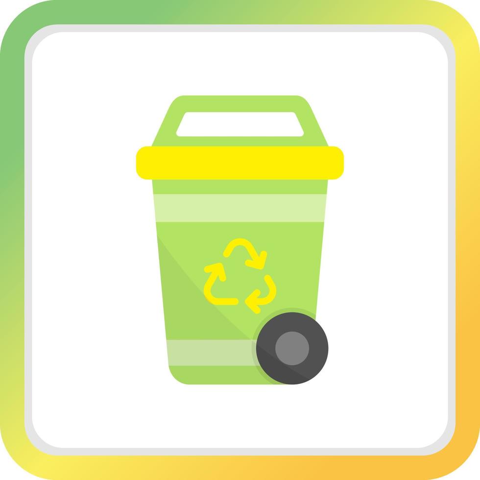 Recycling Bin Creative Icon Design vector