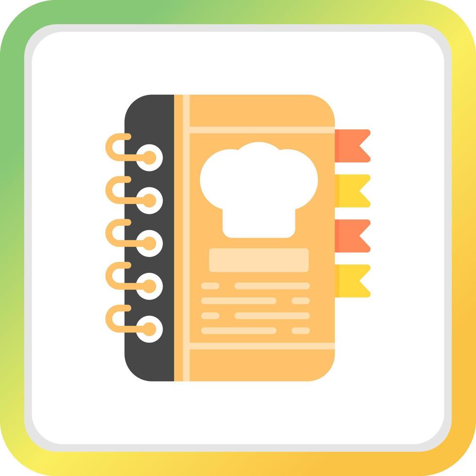 Recipe Book Creative Icon Design vector