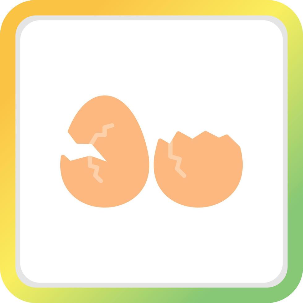 Broken Eggs Creative Icon Design vector