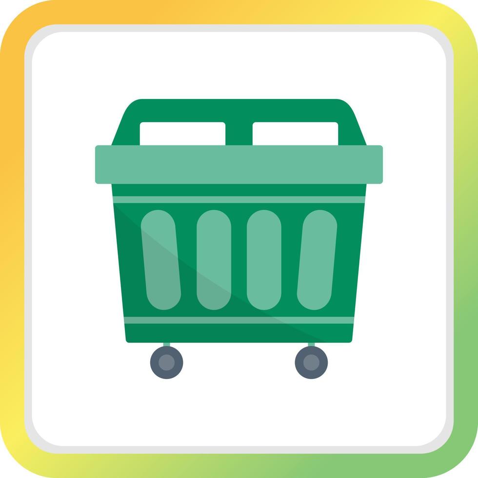 Trash Bin Creative Icon Design vector