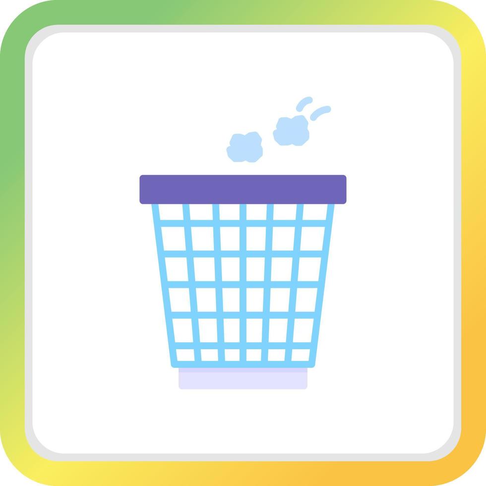 Trash Bin Creative Icon Design vector