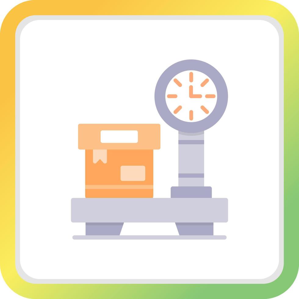 Weight Scale Creative Icon Design vector
