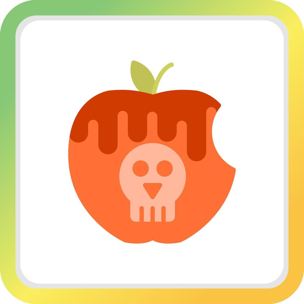 Poisoned Apple Creative Icon Design vector