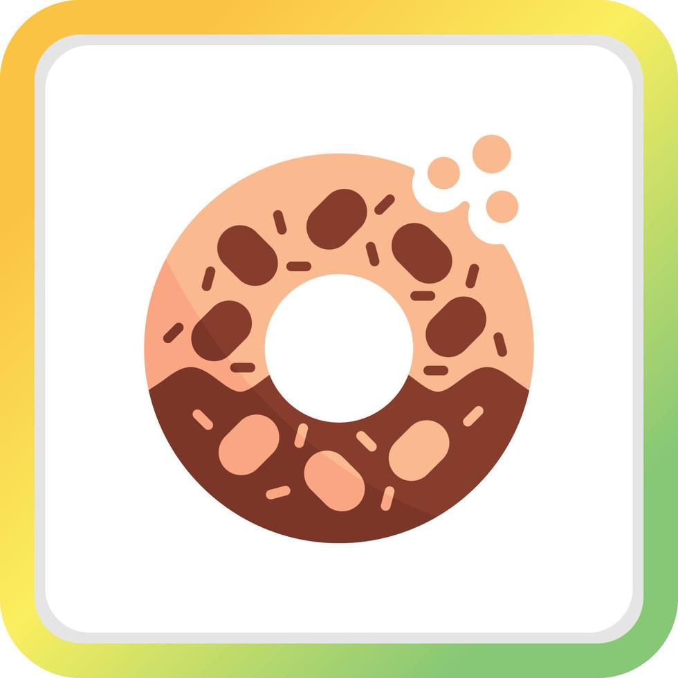 diseño de icono creativo de donut vector