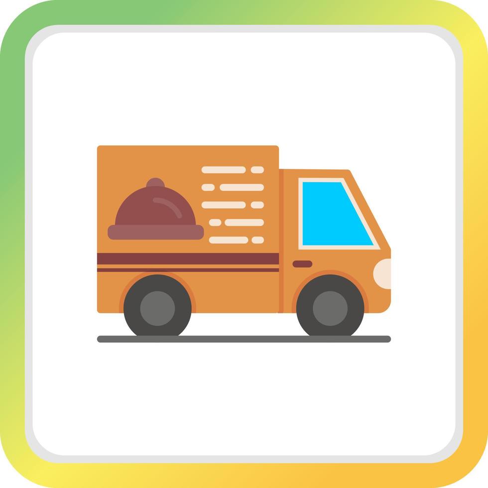 Delivery Van Creative Icon Design vector