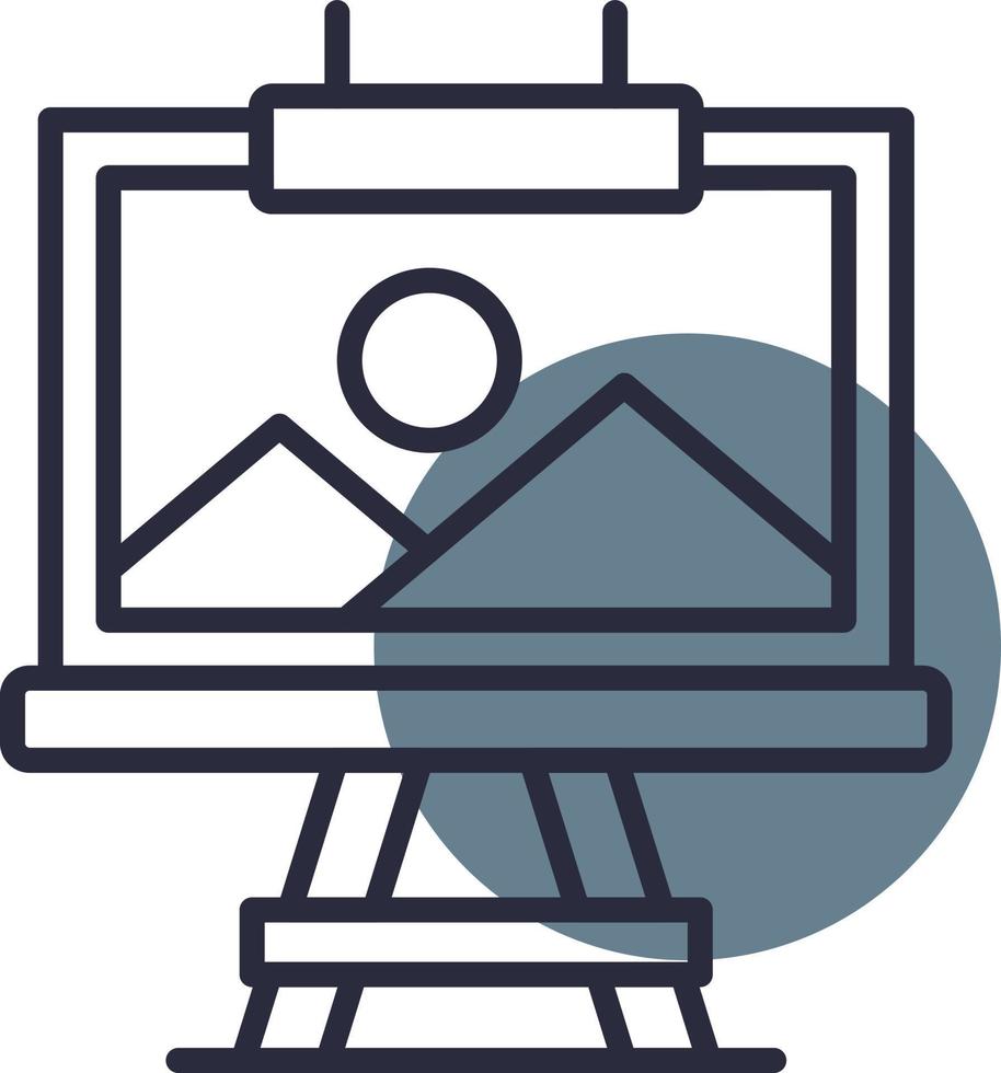 Canvas Creative Icon Design vector