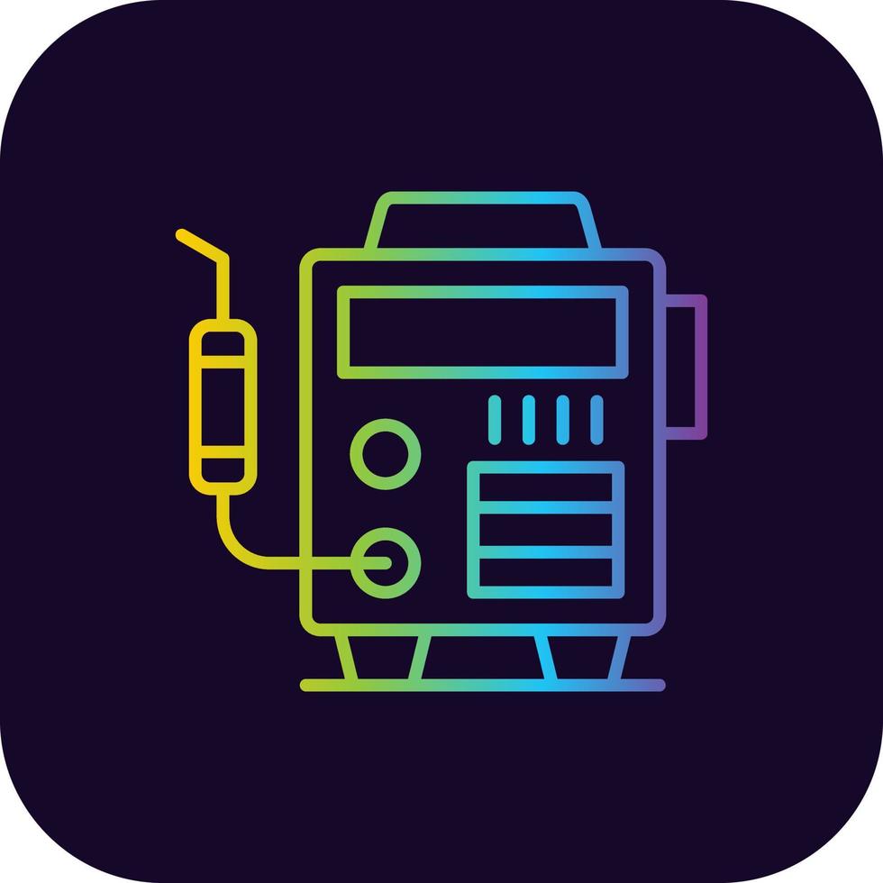 Welding Machine Creative Icon Design vector