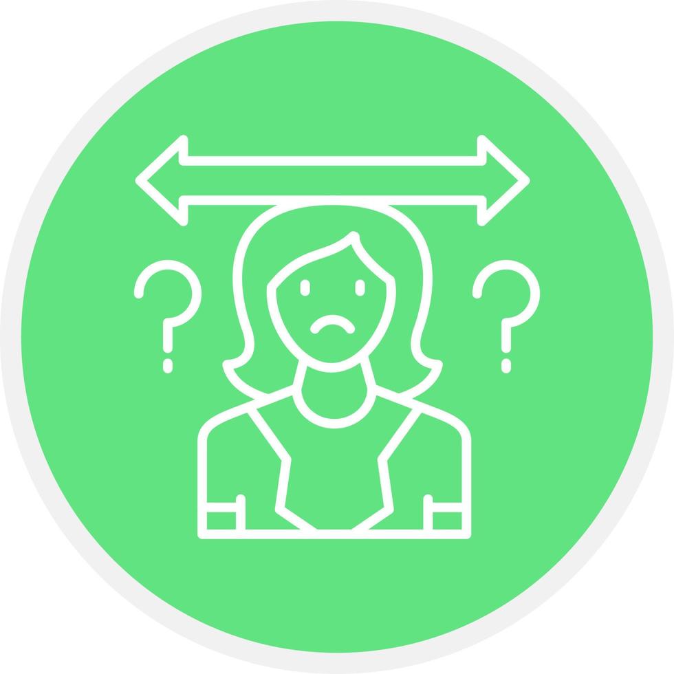 Uncertainty Creative Icon Design vector