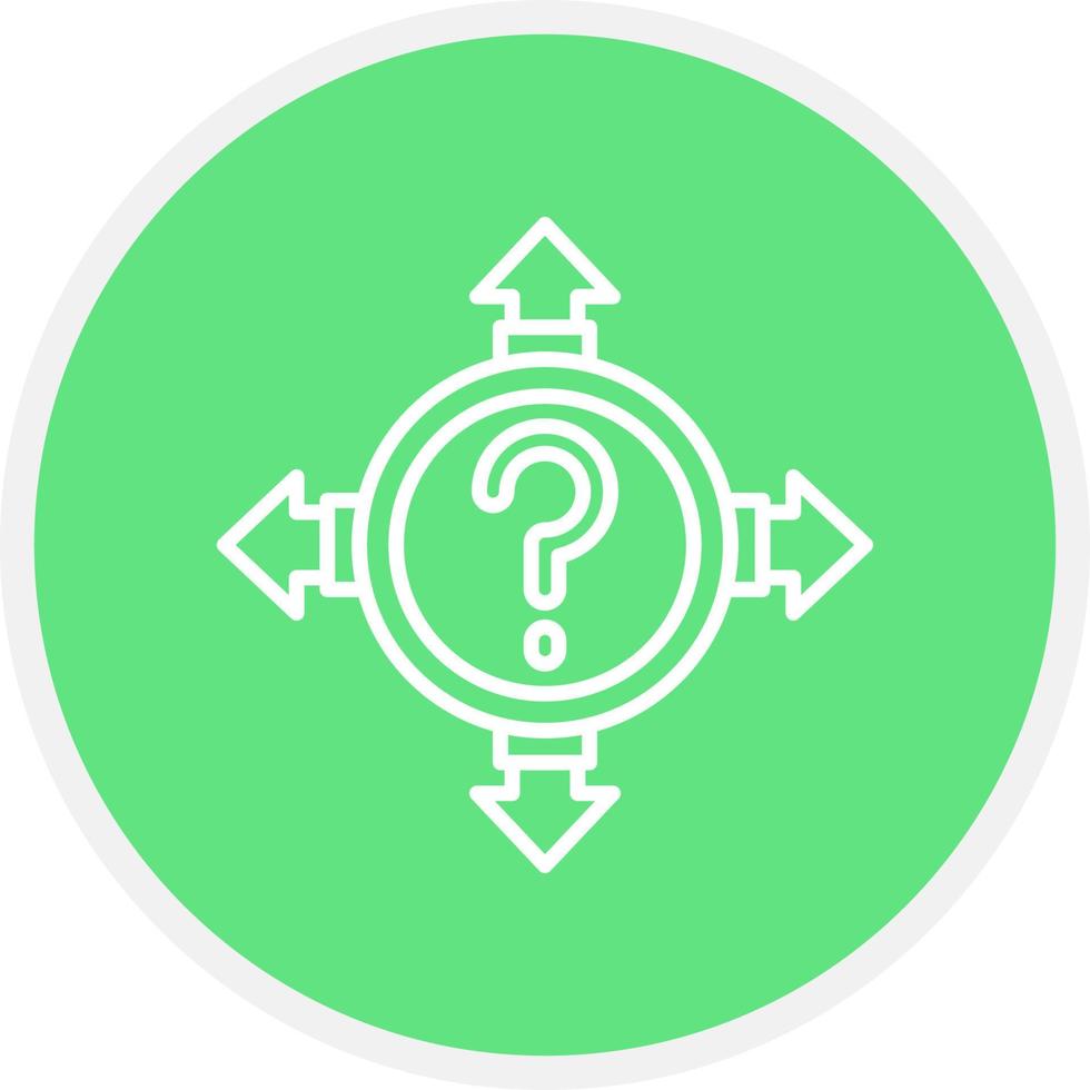 Uncertainty Creative Icon Design vector