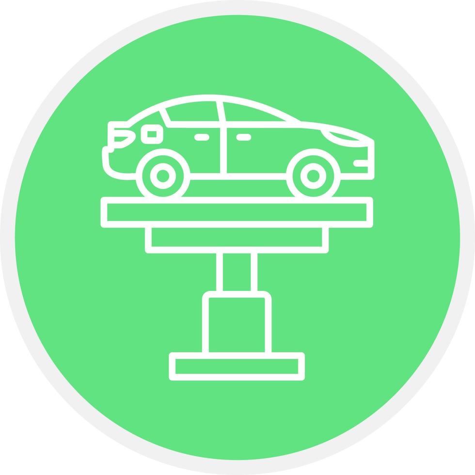 Car Lifter Creative Icon Design vector