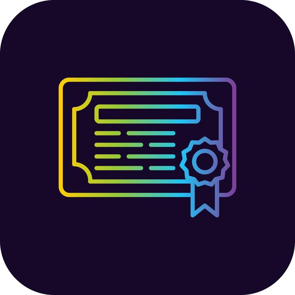 Degree Creative Icon Design vector