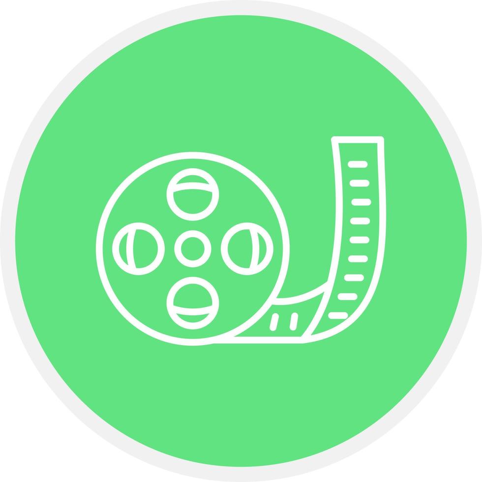 Film Roll Creative Icon Design vector