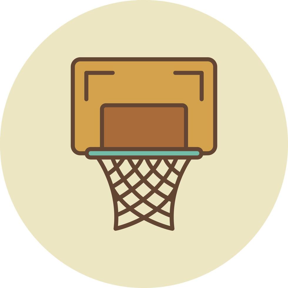 diseño de icono creativo de aro de baloncesto vector