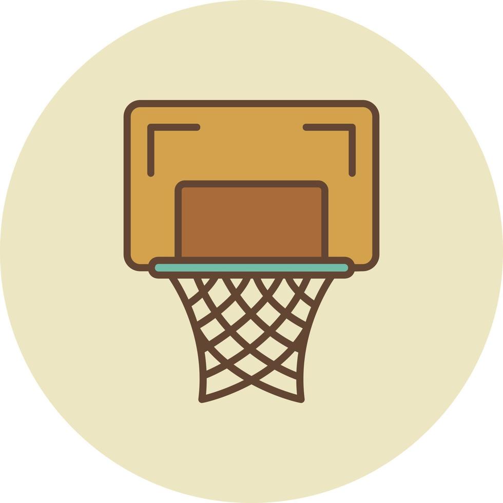 Basketball Hoop Creative Icon Design vector
